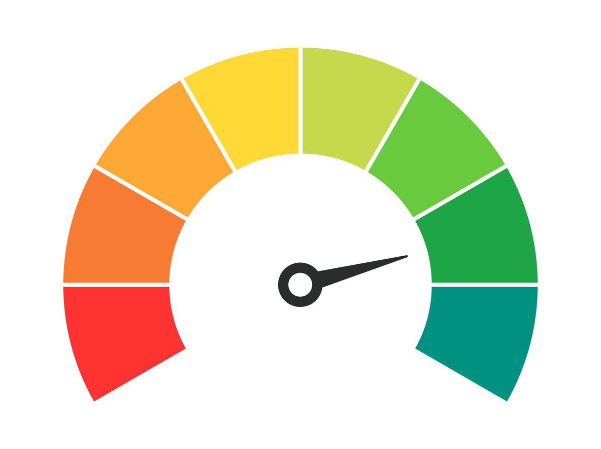 Compteur de vitesse presque au max